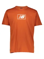 Koszulki męskie - New Balance Koszulka "Essentials" w kolorze pomarańczowym - miniaturka - grafika 1