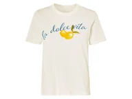 Koszulki i topy damskie - esmara® T-shirt damski z bawełny (Biały, M(40/42)) - miniaturka - grafika 1