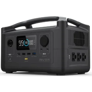 EcoFlow Przenośna stacja zasilania River 288 Wh, czarna 4897082662983 - Akcesoria do kolektorów i fotowoltaiki - miniaturka - grafika 1