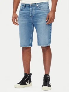 Pepe Jeans Szorty jeansowe PM801079 Niebieski Loose Fit - Spodenki męskie - miniaturka - grafika 1