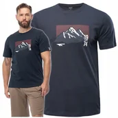 Koszulki męskie - Koszulka Męska Hi-tec Rawal T-shirt Podkoszulek Sportowa Na Co Dzień Xl - miniaturka - grafika 1