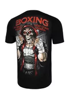 Koszulki sportowe męskie - Pit Bull T-Shirt Boxing 19 Black - miniaturka - grafika 1