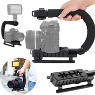 Akcesoria fotograficzne - UCHWYT STABILIZUJĄCY DO KAMERY CANON NIKON SONY - miniaturka - grafika 1