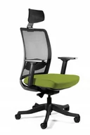 Fotele i krzesła biurowe - Fotel biurowy, ergonomiczny, Anggun, olive, czarny - miniaturka - grafika 1