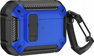 Akcesoria do słuchawek - Hurtel Armour Airpods Case with hook- AirPods 4 blue - miniaturka - grafika 1