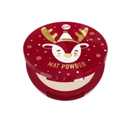 Pudry do twarzy - Bell XMAS puder matujący w kompakcie 01 Le it Snow 9,5 g - miniaturka - grafika 1