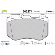 Klocki hamulcowe - Klocki hamulcowe - komplet VALEO 302274 - miniaturka - grafika 1