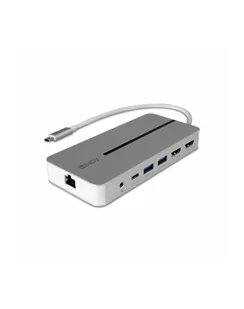 Lindy DST-Mx Duo, docking station (2x 4K HDMI, PD 3.0 100W, USB 3.2 Gen 1, Gigabit Ethernet, Audio) - Części i akcesoria do laptopów - miniaturka - grafika 1