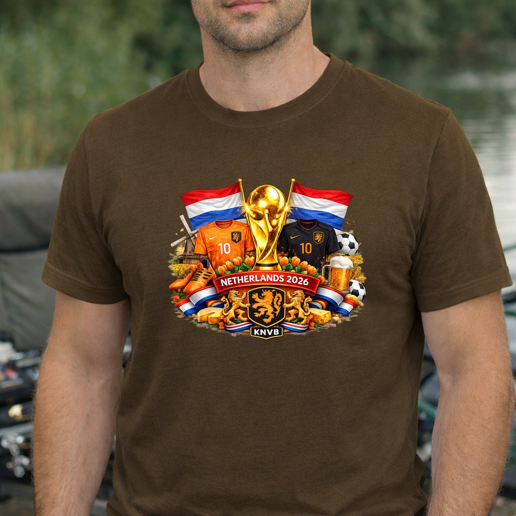 Koszulka WORLD CUP 2026 HOLANDIA kolor brązowy rozmiar XL