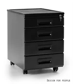 Szafki biurowe - Kontener biurowy 325 Czarny - miniaturka - grafika 1