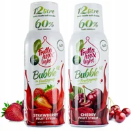 Syropy i koncentraty owocowe - Zestaw 2 koncentratów FruttaMax Truskawka Wiśnia Light, 500 ml - miniaturka - grafika 1
