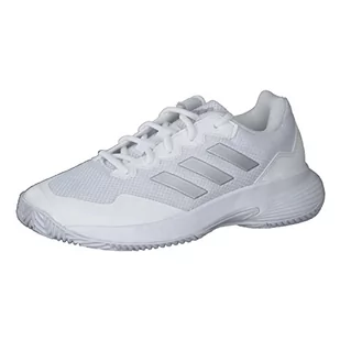 adidas GameCourt 2 W, Trampki damskie, Ftwr White/Silver Met./Ftwr White, 43 1/3 EU, Ftwr White Silver Met Ftwr White, 43.5 EU - Trampki damskie - miniaturka - grafika 1