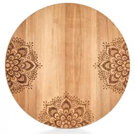 Deski do krojenia - ZELLER Deska kuchenna okrągła 27 cm drewno akacjowe ZELLER 25565z - miniaturka - grafika 1