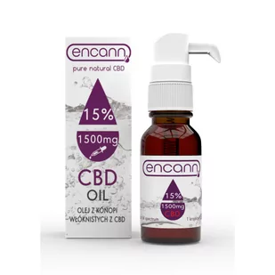 Olejek CBD 15% - 1500mg 10ml Encann - Suplementy naturalne - miniaturka - grafika 1