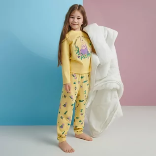 Piżamy dla dziewczynek - Sinsay - Piżama Disney Princess - Żółty - grafika 1