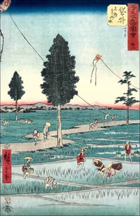 Fukuroi Famous Tôtômi Kites, Hiroshige Ando - plakat Wymiar do wyboru: 40x50 cm - Plakaty Fukuroi Famous Tôtômi Kites, Hiroshige Ando - plakat Wymiar do wyboru: 40x50 cm - Plakaty - miniaturka - grafika 1