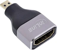 Złącza, przejściówki, adaptery - InLine® HDMI Adapter, HDMI A Buchse / Micro HDMI D Stecker, 8K UHD - miniaturka - grafika 1