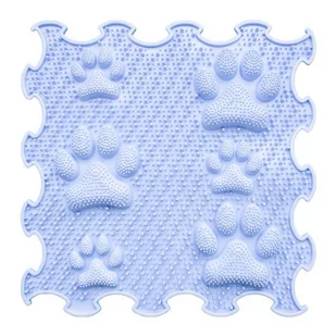 Mata Sensoryczna Łapki 30X30Cm Błękitny - Maty edukacyjne - miniaturka - grafika 1