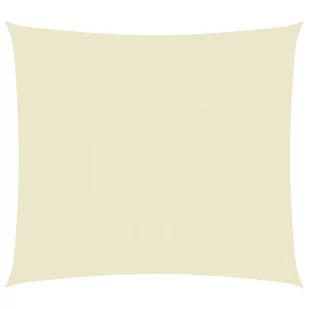 vidaXL Prostokątny żagiel ogrodowy, tkanina Oxford, 5x6 m, kremowy vidaXL - Parasole ogrodowe - miniaturka - grafika 2