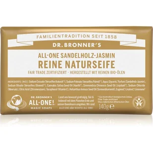 Dr. Bronner’s Sandalwood & Jasmine mydło w kostce 140 g - Mydła - miniaturka - grafika 1