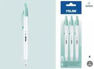 Długopisy - MILAN Długopis Milan P1 ANTIBACTERIAL niebieski 3 sztuki na blistrze - miniaturka - grafika 1