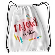 Plecaki worki - Plecak Dla Redaktora Sportowy Szkolny Worek Torba z Nadrukiem ze Zdjęciem - miniaturka - grafika 1