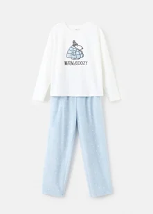 MANGO KIDS - Długa piżama ze wzorem złamana biel - 5-6 lata - Dzieci - Piżamy dla dziewczynek MANGO KIDS - Długa piżama ze wzorem złamana biel - 5-6 lata - Dzieci - Piżamy dla dziewczynek - miniaturka - grafika 1