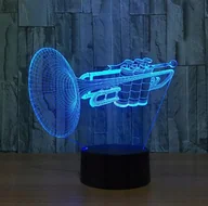 Lampy pozostałe - Lampka Na Biurko Trąbka Bluess 16 Kolorów Led Plexido - miniaturka - grafika 1