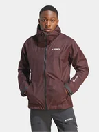 Odzież trekkingowa męska - adidas Kurtka outdoor Terrex Xperior GORE-TEX Paclite Rain IB4260 Brązowy Regular Fit - miniaturka - grafika 1