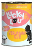 Mokra karma dla kotów - Lucky Lou Lifestage Adult Drób i jagnięcina puszka 400g - miniaturka - grafika 1