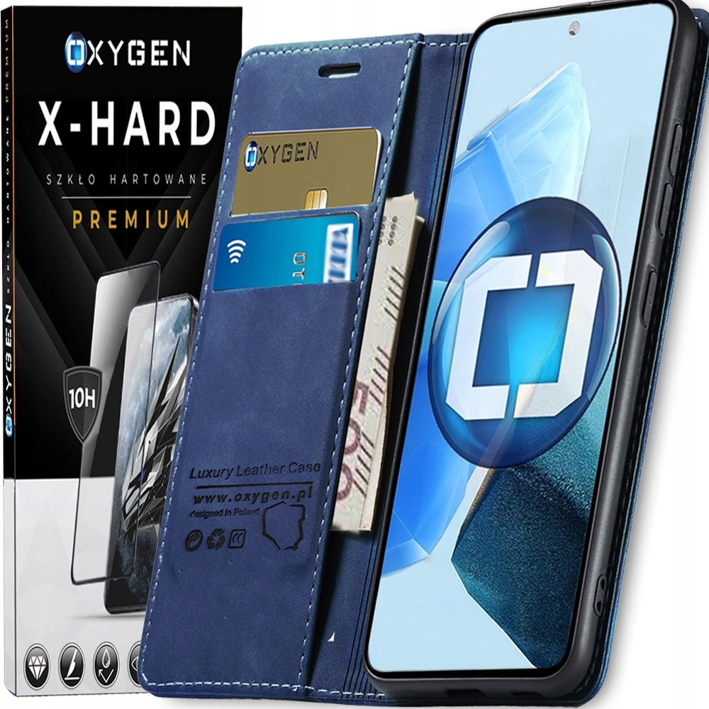 Etui na telefon Pokrowiec Portfel Oxygen BooK do Oppo Reno16 X-hard