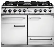 Kuchenki gazowo-elektryczne - Kuchnia gazowo-elektryczna FALCON Deluxe 110 Biały szczotkowany nikiel - miniaturka - grafika 1