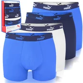Majtki damskie - Puma Bokserki Męskie Bawełniane Niebieskie 4 Sztuki Rozmiar S - miniaturka - grafika 1