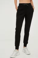 Spodnie damskie - Guess spodnie dresowe damskie kolor czarny z aplikacją - miniaturka - grafika 1