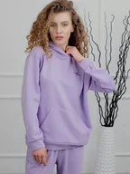 Bluzy damskie - Bluza z kapturem i kieszenią kangurką Azuri - miniaturka - grafika 1