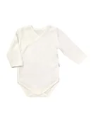 Body dla niemowląt - Body niemowlęce na długi rękaw kremowe Nicol r.48 - miniaturka - grafika 1