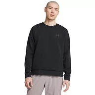 Bluzy sportowe męskie - Męska bluza dresowa  nierozpinana bez kaptura Under Armour UA Unstoppable Flc Crew Eu - czarna - UNDER ARMOUR - miniaturka - grafika 1