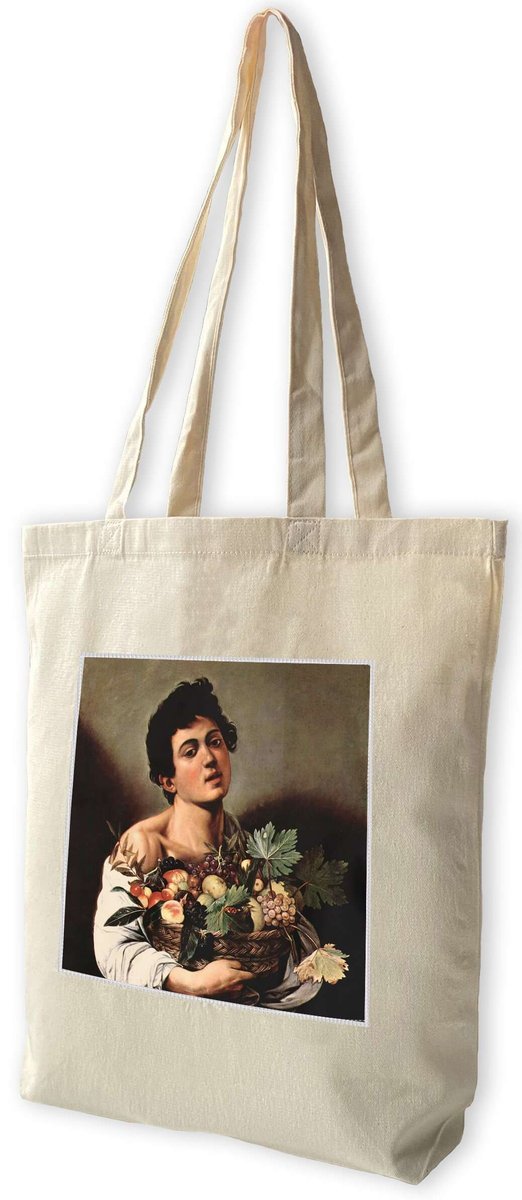 Torba z naszywką Chłopiec z koszem owoców Caravaggio