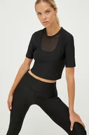 Koszulki sportowe damskie - Puma T-shirt treningowy Safari Glam Fashion kolor czarny - miniaturka - grafika 1