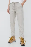 Spodnie sportowe damskie - Jack Wolfskin spodnie outdoorowe Mojave damskie kolor beżowy proste medium waist - miniaturka - grafika 1