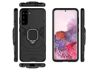 Alogy Etui Stand Ring Armor do Samsung Galaxy S21 Plus czarne 9158X1 - Etui i futerały do telefonów - miniaturka - grafika 10