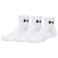 Skarpetki dla dzieci - Skarpetki Under Armour Performance Cotton 3p Qtr White/White/Ultimate Black S - miniaturka - grafika 1