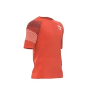Koszulki sportowe męskie - COMPRESSPORT koszulka biegowa RACING SS TSHIRT pomarańczowa - miniaturka - grafika 1
