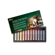 Kredki, ołówki, pastele i pisaki - Pastele olejne suche Artists 12szt sepia MUNGYO - miniaturka - grafika 1