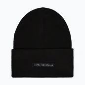 Czapki damskie - Czapka Alpha Industries Rubber Logo Beanie black WYSYŁKA W 24H 30 DNI NA ZWROT - miniaturka - grafika 1