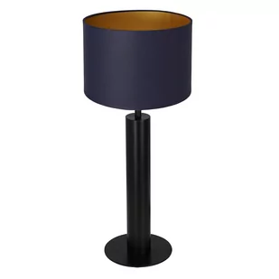 Luminex Table lamps 3667 Lampa stołowa lampka 1x60W E27 czarny/niebieski/złoty - Lampy stojące - miniaturka - grafika 1