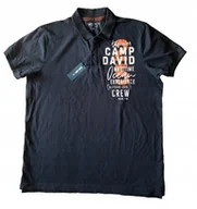 Koszulki męskie - Koszulka polo Camp David granatowa XL - miniaturka - grafika 1