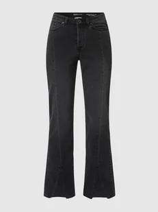 Jeansy o kroju slim straight fit z dodatkiem streczu model ‘Emma’ - Spodnie damskie - miniaturka - grafika 1