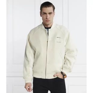Tommy Jeans Ocieplana kurtka bomber | Loose fit | z dodatkiem wełny - Kurtki męskie - miniaturka - grafika 1