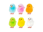 Wielkanoc - Kurczaki wielkanocne kolorowe - 4,5 cm - 6 szt. - miniaturka - grafika 1